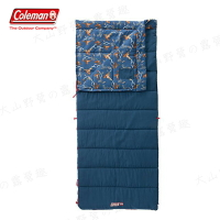 【露營趣】​新店桃園 Coleman CM-34773 COZY II 海軍藍睡袋/C10 信封型睡袋 全開式 纖維睡袋 露營睡袋