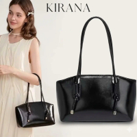 Tas Hitam Wanita ShoulderBag Fashion Elegan Kulit PU Tas Kuliah Cewek Muat Laptop Gaya Kekinian
