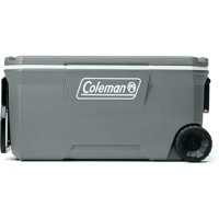 Coleman 316 Series Insulated Portable Cooler with Heavy Duty Wheels, Leak-Proof Wheeled Cooler with 100+ Can Capacity,Keeps Ice