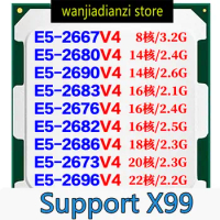 E5-2666 E5-2673 E5-2676 E5-2678 E5-2680 E5-2696 2683 2686 2667 V3 V4 CPU Main board CPU, computer CPU, chip IC X99
