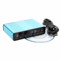 USB5.1 Sound Card External Independent Fiber Amplifier Speaker Notebook Surround DTS5.1 Home Theater