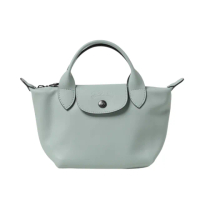 【LONGCHAMP】Le Pliage Xtra XS 牛皮 手提包 肩背包 斜背包 水餃包 水藍色 馬鞭草色 L1500987001
