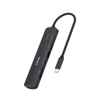 【KINYO】USB Type-C七合一多功能擴充座/USB集線器/USB Hub(PD、USB 3.2、HDMI、TF介面KCR-417)