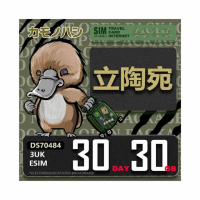 【鴨嘴獸Platypi.IF】3UK eSIM 歐洲 立陶宛 30天30GB(波羅的海三小國 eSIM 免插卡上網卡 旅遊卡)
