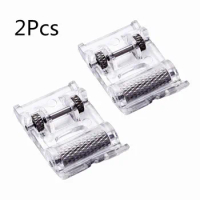 2pc Durable Snap on Roller Sewing Machine Presser Feet for All Low Shank Snap-on Singer Brother Babylock Janome 5BB5020