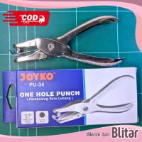 ONE HOLE PUNCH JOYKO PU-34 - ALAT PEMBOLONG KERTAS MANUAL, TANG PELUBANG KERTAS SATU LUBANG, GEGEP P