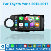 DSP Android 13 2 din Android Auto Radio For Toyota Yaris 2012 2013 20014-2017 Carplay Car Multimedia Player GPS 2din autoradio