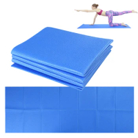 68x27 Inch Folding Yoga Mat 4mm Super Thin PVC Yoga Mat for Beach Park Travel Picnic Pilates Yoga Mat