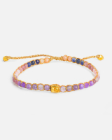 Protection  Angel No. 444 Aura Bracelet Kombinasi Pink Aventurine,Amethyst,Cahroite,Blue Sodalite,Pi
