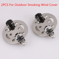 2pcs Stainless Steel Cigar Pipe Tobacco Lid Outdoor Smoking Wind Cap Cover Spring Loaded Metal Adjustable Size for 15-20mm Pipes