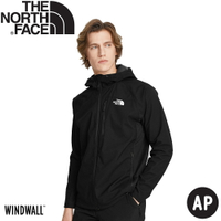 【The North Face 男 防風外套AP《黑》】4R2B/夾克/連帽外套/運動外套