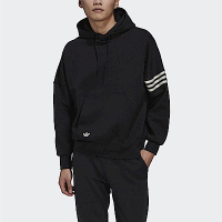 Adidas New C Hoodie [HM1871] 男 連帽上衣 帽T 運動 休閒 刷毛 寬鬆 舒適 國際版 黑