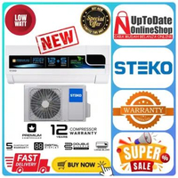 AC STEKO OXY-10 OXY10 OXY 10 STANDARD 1 PK SUPER LOW WATT SELF CLEANING LED DISPLAY STEKO AC SPLIT 1