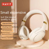 Havit H630bt Headset Wireless Bluetooth Headphone Tws Earbuds Over-ear Head Set Man/girl Music Gaming Laptop Pc Noise Reduction