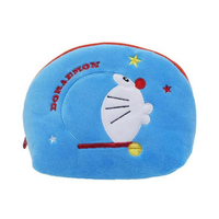 藍色款【日本進口正版】哆啦A夢 DORAEMON 半月型 化妝包 收納包 筆袋 鉛筆盒 小叮噹 - 150618