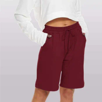 Womens Casual Running Shorts Spring Summer Cropped Lounge Pants Female Versatile A-Line Shorts Plus Size Biker Shorts шорти