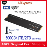 Western Digital WD SN770 1TB SSD NVMe 500GB 1TB 2TB PCIe4.0 M.2 2280 Gaming Solid State Drive for Dell Lenovo Laptop Desktop