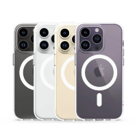 UNIU iPhone 14/14 Plus/14 Pro/14 Pro Max EVO+ MagSafe 光學透明防摔殼 6.1/6.7吋(雙倍超強磁力)