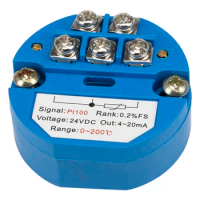 FTT01 4-20mA output PT100 temperature transmitter module SBWZ temperature amplifier templifier range begin with 0 degree