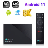 Android TV Box JPTV RK3566 8GB RAM 32GB ROM Android Box Support 2.4G/5.8G WiFi6 BT5.0 8K Video Set Top TV Box With Air Mouse