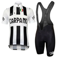 Carpano Retro Short Sleeve Cycling Jersey Sets MTB Bike Clothing Racing Bicycle Ropa Ciclismo Wea BIB Pants Gel Pad