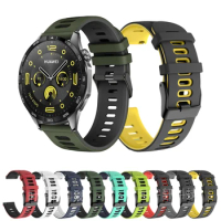 Silicone 22mm Band For Huawei Watch GT 3 GT 2 GT 4 46mm Strap Sport Bracelet For Huawei Watch 4 3/GT 2 Pro/GT 3 SE/GT Runner 2E