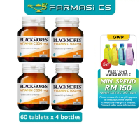 BLACKMORES Vitamin C 500mg 60 Tablets x 4 Bottles EXP:08/2027 [ Vit C Farmasi CS ]