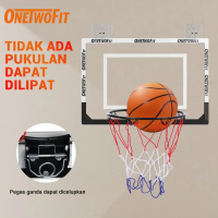 READY - ONETWOFIT KERANJANG BASKET LIPAT PORTABLE MINI STAND BASKET BALL OUTDOOR POMPA BOLA 45X3CM T