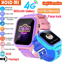 4G Smart Watch Kids GPS Wifi Tracker Video Phone Video Call SOS Face Lock Waterproof Smartwatch Children Girls Boys Gifts
