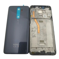 Full Housing Case for Xiaomi Redmi Note 8 Pro Middle Frame+ Glass Battery Cover Door Replacement Parts