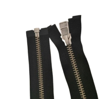2pcs/Lot 5# 40 to 75cm Black Short Long Metal YKK Zipper Fastener Single Open for Garment Jacket Clothing Accessories Wholesale