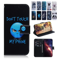 Painted Flip Leather Magnetic Case For Oneplus CE 3 2 Lite Nord 3 2T N30 N20 SE 4G ACE 2v 5G Phone Cover