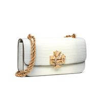 精選★TORY BURCH Eleanor 長方包 龍年膠囊系列 雙T按扣翻蓋鏈條純色 法棍包手提包單肩包 154786(預購)~【母親節禮物★菲尼斯 國際精品3折起 春夏新品 換季下殺】