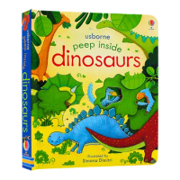 Usborne Peep Inside Dinosaurs, Children's books aged 3 4 5 6, English Popular science picture books, 9781409582038