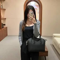 Tas GIVENCHY ANTIGONA GRAINED LEATHER BLACK SHOULDER BAG MEDIUM 100% ORIGINAL 8X24X16CM