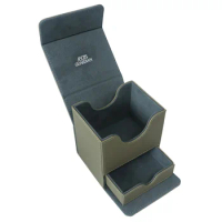 AEGIS GUARDIAN Commander Deck Box Premium Card Case For MTG/PTCG/YuGiOH/Lorcana Fit 100+ Double-Sleeved TCG Cards, Sand Color