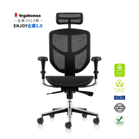 【ERGOHUMAN】ENJOY 企業2.0 舒適再升級 T168-B1美製網 鋁合金腳(人體工學椅 辦公椅 全網椅 美國網)