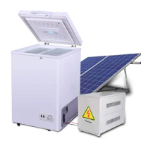 100L solar powered portable refrigerator solar deep freezer DC compressor solar Freezer