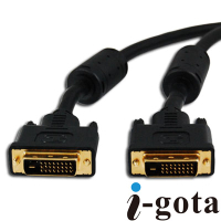 i-gota【愛購它】DVI-D 高畫質數位影像傳輸線 5M(B-DVI24PP05-G)
