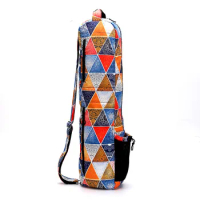 Eco Friendly Printed Yoga Mat Bag Full Zipper Pocket Yoga Mat Carry Bag Travel Yoga Mat Carrier Bags with Adjustable Strap