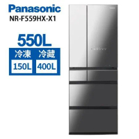 Panasonic 國際牌 550L 一級能效無邊框玻璃鏡面六門冰箱 NR-F559HX-X1