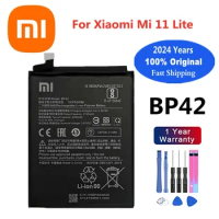 2024 Years 4250mAh BP42 Original Battery For Xiaomi 11 Lite Mi 11Lite Mi11 Lite High Quality Phone Replacement Batteries + Tools