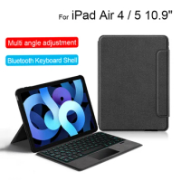 Case For iPad Air5 2022 10.9" Air 5 Bluetooth Keyboard Case For iPad Air4 2020 10.9" Air 4 Tablet Stand Protective Cover Shell