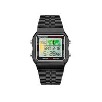 Sport Watch Digital Display Multi Function SW500 สีดำ
