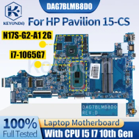 For HP Pavilion 15-CS Notebook Mainboard DAG7BLMB8D0 L67287-601 L67288-601 L76585-601 I5 I7 10th Gen GPU 2G Laptop Motherboard