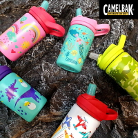 買一送四 美國 CamelBak 400ml eddy+ 兒童吸管單層不鏽鋼水瓶 (全新改款/不鏽鋼/兒童水壺) 水壺