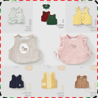ღNOUS Party Áo Khoác Gile Nous Cho Bé Trai Và Bé Gái Chất liệu Choux- Chất Lông Mềm Size Từ 6M Đến 2