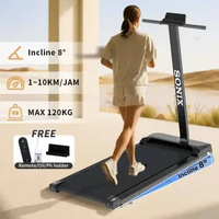 ZS - Sonix Lite Treadmill Incline 8 Derajat Listrik Walking Pad Running Termurah Dilipat Treadmill P