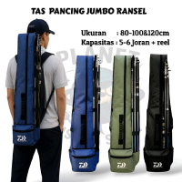 Tas Joran Pancing Jumbo K1 Daiw4 Model Ransel & Jinjing Premium Waterproof 80cm 100cm 120cm