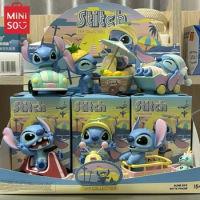 Miniso Lilo &amp; Stitch Travel Series Blind Box Desktop Collection Model Decoration Trendy Toy Gift